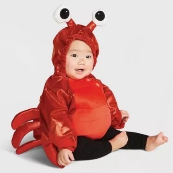 Adorable Red Crab Baby Costume - Picture 1 of 3